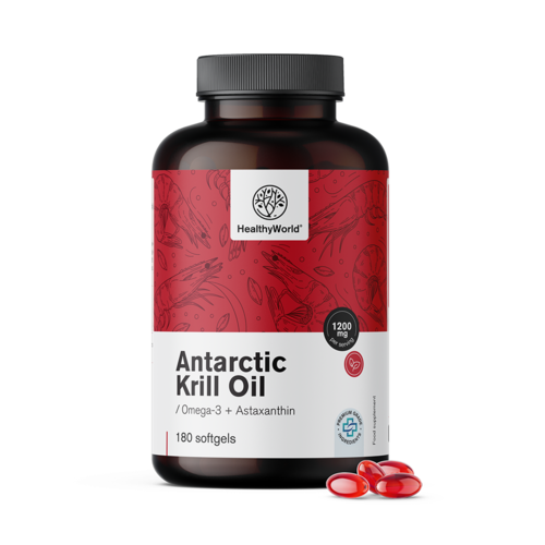 Olio di krill 1200 mg, 180 capsule molli