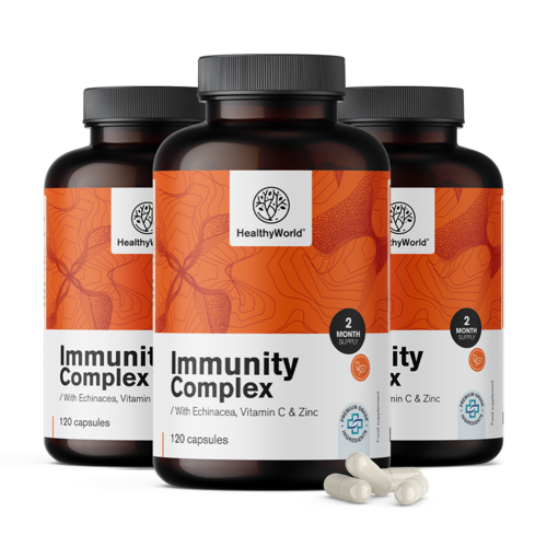 3x Immunity complex – per il sistema immunitario, totale 360 capsule
