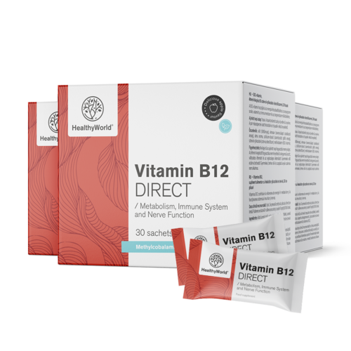 3x Vitamina B12 DIRECT, totale 90 bustine