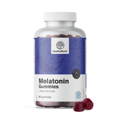 Melatonina 1 mg – caramelle gommose con ormone naturale, 90 caramelle gommose