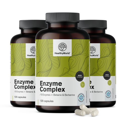 3x Complesso enzimatico, totale 360 capsule