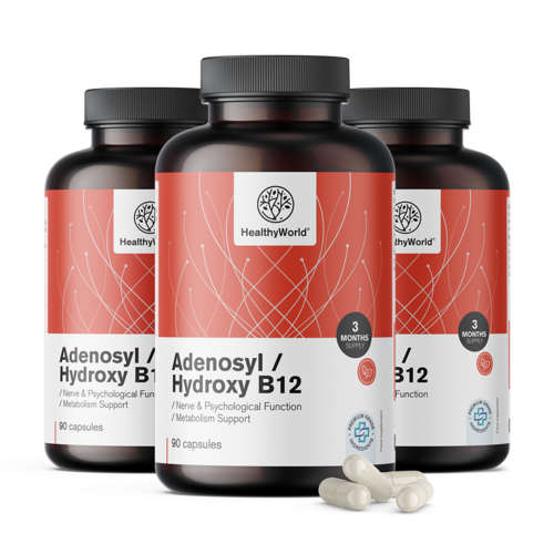 3x Adenosil/Idrossi B12 2000 µg, totale 270 capsule
