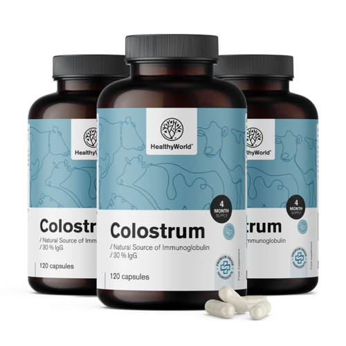 3x Colostro 30 % IgG, totale 360 capsule