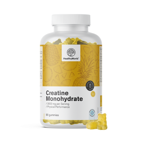 Creatina monoidrato 3000 mg – ananas, 90 caramelle gommose