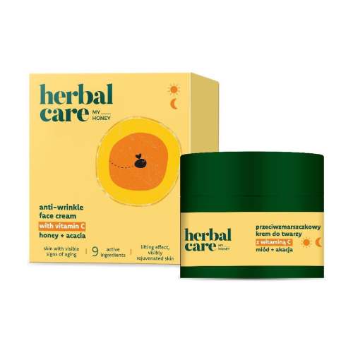 Crema antirughe con vitamina C, miele e acacia, 50 ml