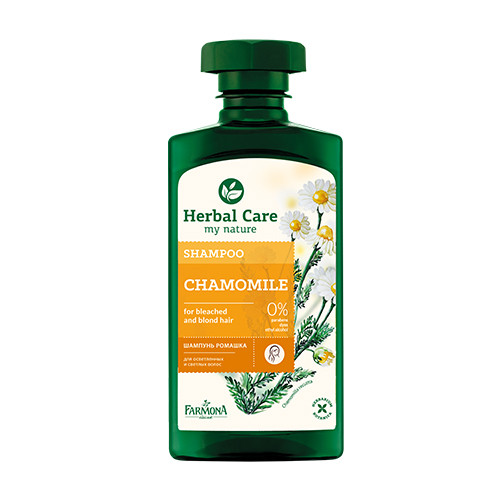 Shampoo per capelli colorati e chiari con camomilla.