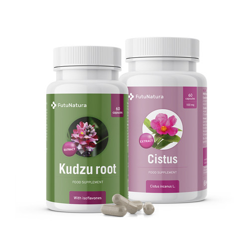 Addio alle cattive abitudini: Radice Kudzu + Cisto, kit