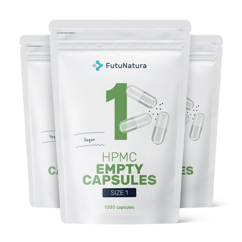3x Capsule vuote 1 – vegane, totale 3000 capsule