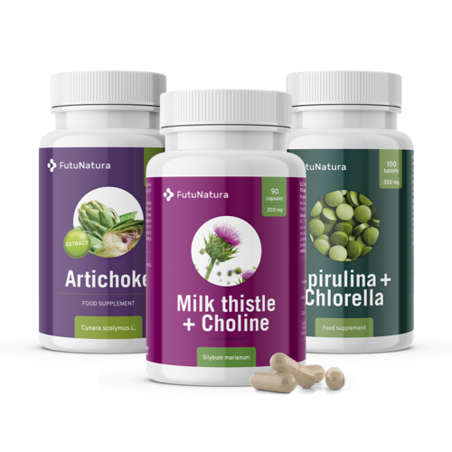DETOX: Cardo mariano + Carciofo + Alghe, kit