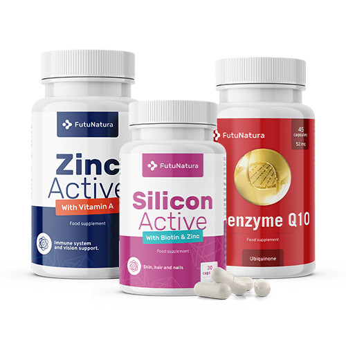 Fonte di minerali: Zinco + Silicio + Coenzima Q10, kit