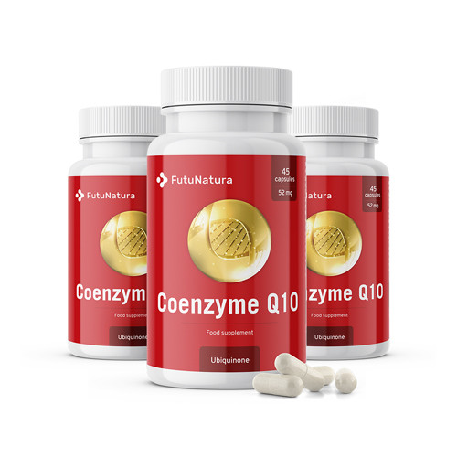 3x Coenzima Q10, totale 135 capsule