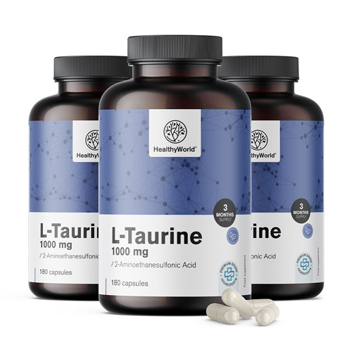 3x L-taurina 1000 mg, totale 540 capsule