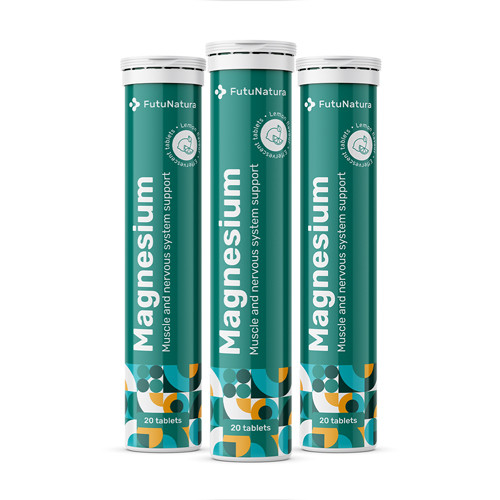 3x Magnesio – compresse effervescenti, totale 60 compresse effervescenti
