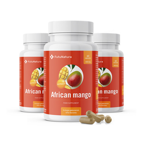 3x Mango africano – estratto, totale 180 capsule