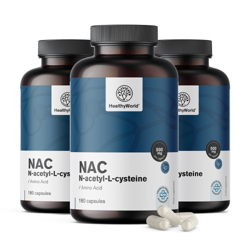 3x NAC 500 mg, totale 540 capsule