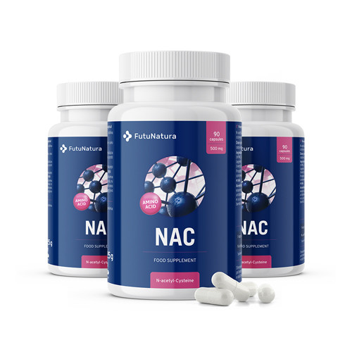 3x NAC 500 mg, totale 270 capsule
