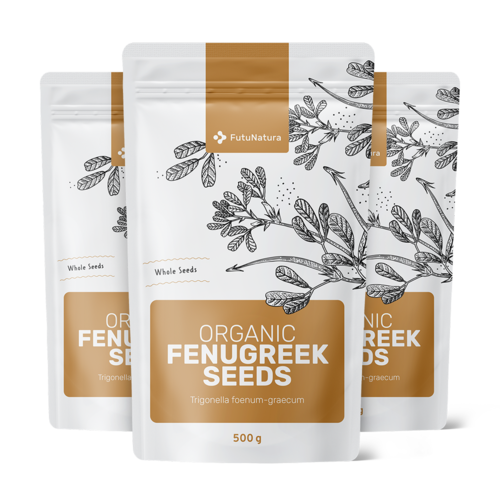 3x BIO Semi di fieno greco, totale 1500 g