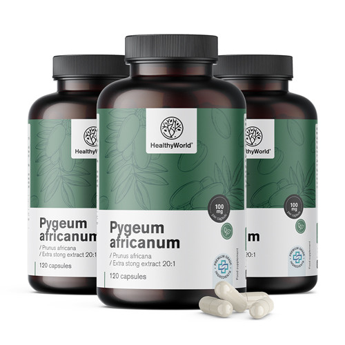 3x Pygeum – estratto di pigeo africano, totale 360 capsule