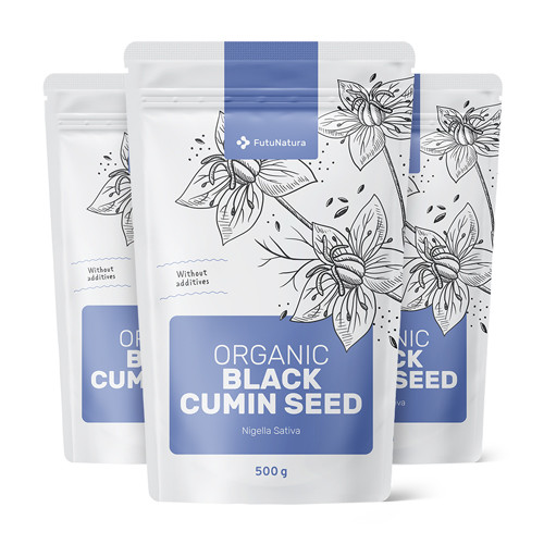 3x BIO Semi di cumino nero, totale 1500 g