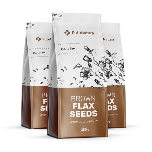 3x Semi di lino, totale 750 g