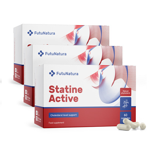 3x Statine Active – colesterolo, totale 180 capsule