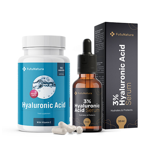 Complesso ialuronico: capsule + siero, set