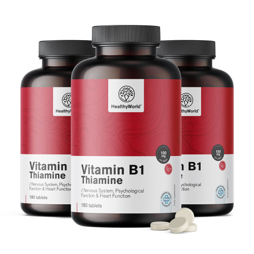 3x Vitamina B1 – tiamina 100 mg, totale 540 compresse