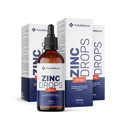 3x Zinco in gocce, totale 300 ml