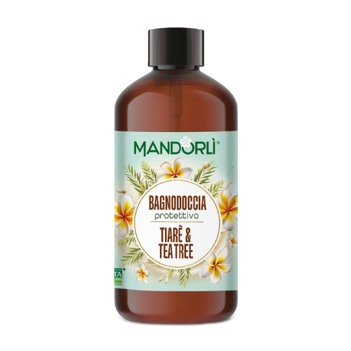 Gel doccia e bagno – fiori di tiaré e albero del tè, 500 ml