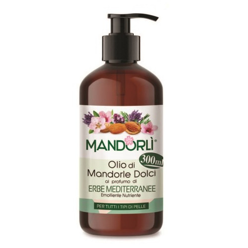 Olio di mandorle – con erbe mediterranee, 300 ml