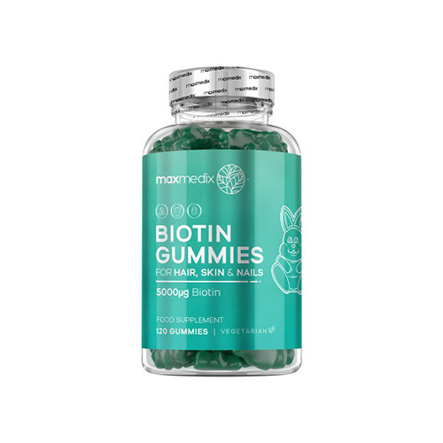 Biotina complesso – per pelle e capelli, 120 caramelle gommose