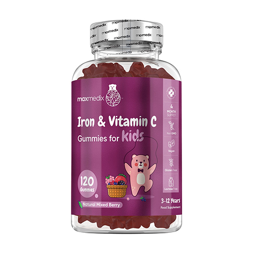 Ferro con vitamina C, 120 caramelle gommose