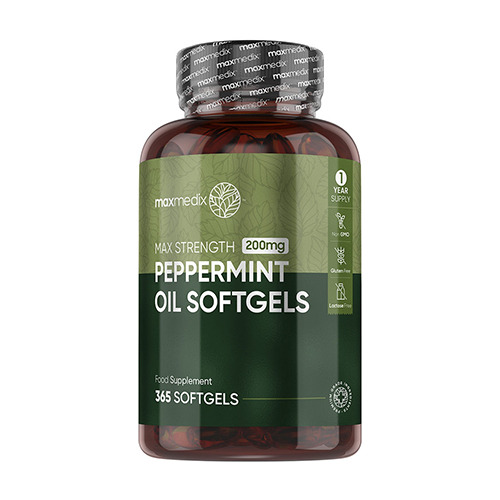 Olio di menta piperita 200 mg, 365 capsule molli