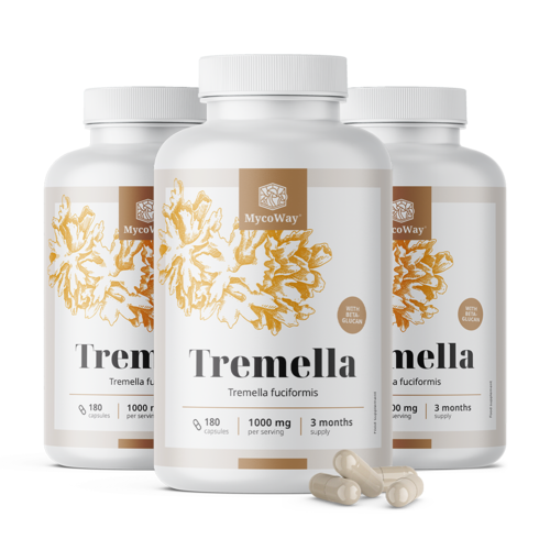 3x Tremella 1000 mg – estratto, totale 540 capsule