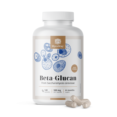 Beta-glucano 500 mg, 140 capsule