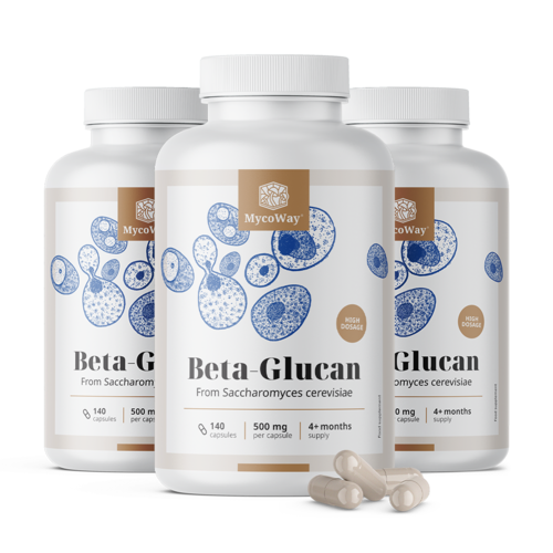 3x Beta-glucano 500 mg, totale 420 capsule