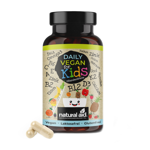 Vitamine e minerali vegani per bambini