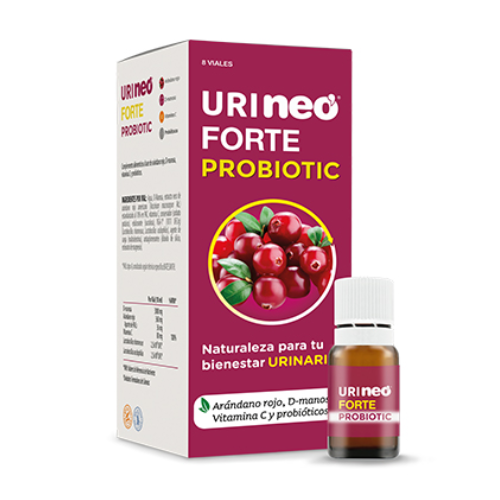 Urineo Forte – colture microbiologiche con D-mannosio, 8 bottigliette