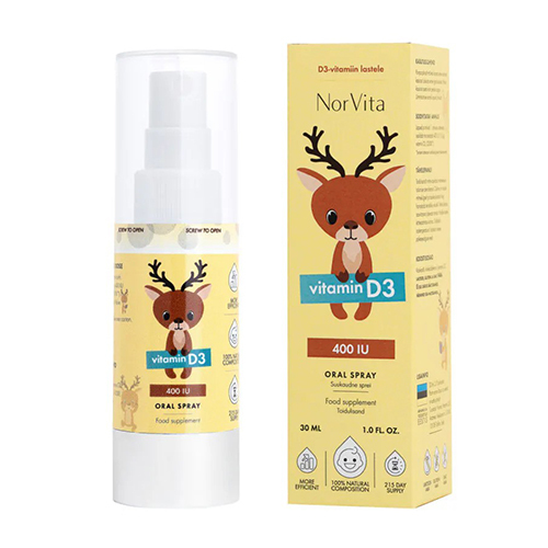 Vitamina D3 - spray per neonati e bambini, 30 ml