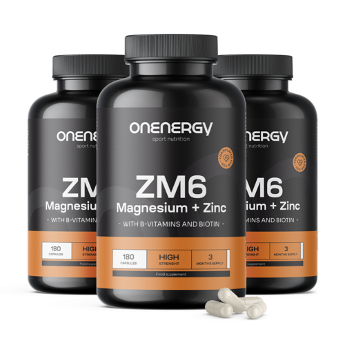 3x ZM6 – Magnesio con zinco, totale 540 capsule