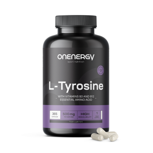 L-Tirosina 500 mg con vitamine B3 e B12