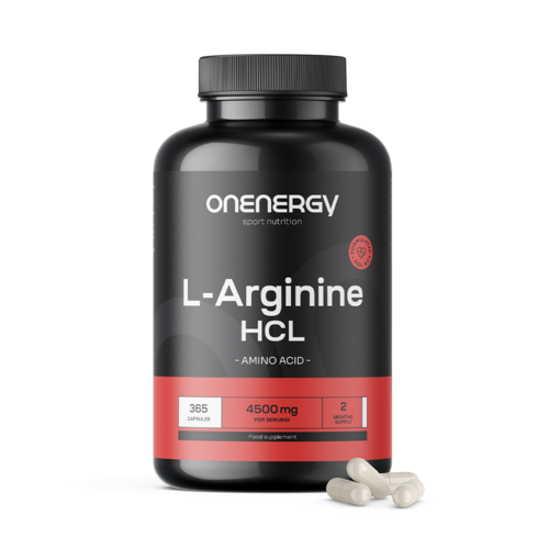 L-arginina HCL 4500 mg, 365 capsule