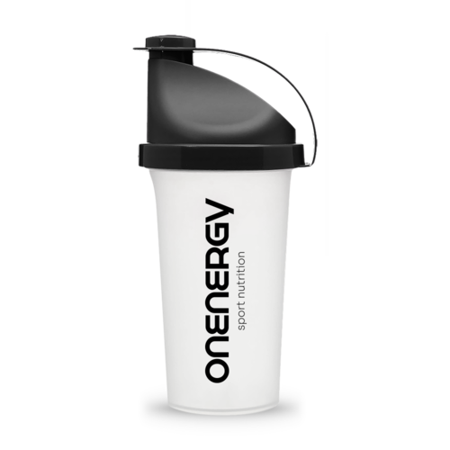 2 shaker per proteine da 500 ml, con sfera, indicatore ML, a