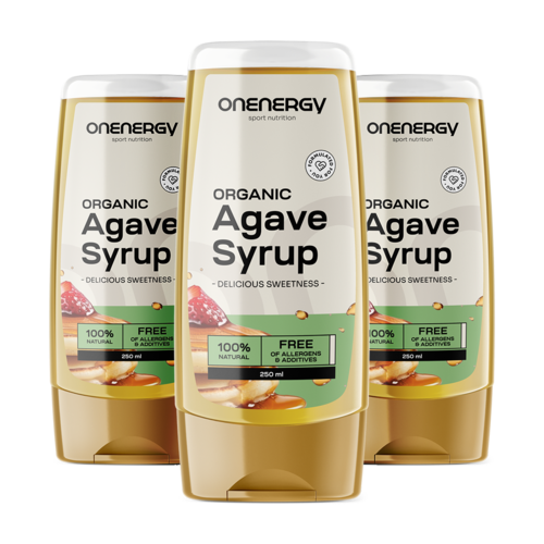 3x BIO Sciroppo di agave, totale 750 ml