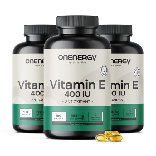 3x Vitamina E 400 U.I., totale 540 capsule molli