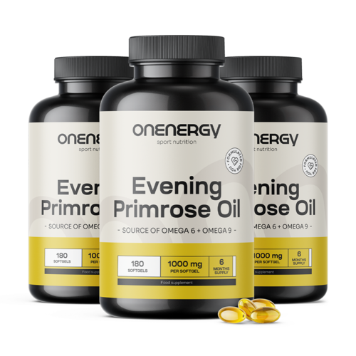 3x Olio di enotera 1000 mg, totale 540 capsule molli