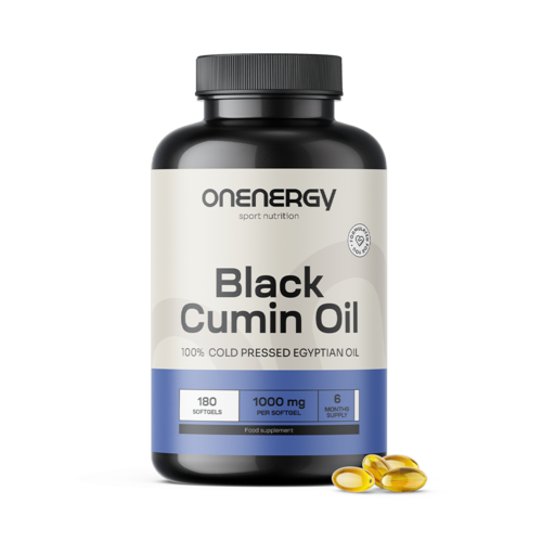 Olio di cumino nero 1000 mg, 180 capsule molli