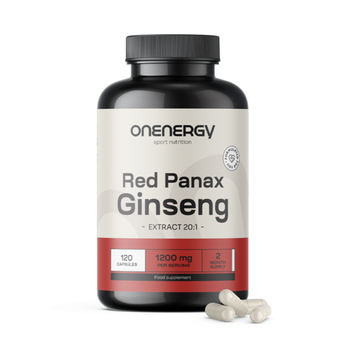 Red Panax Ginseng – estratto di ginseng rosso 1200 mg, 120 capsule