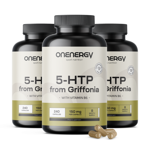 3x 5-HTP 150 mg - Griffonia Simplicifolia, totale 720 capsule