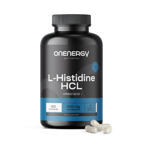 L-istidina HCL 500 mg, 120 capsule